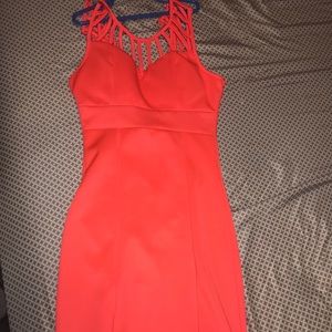 orange dress